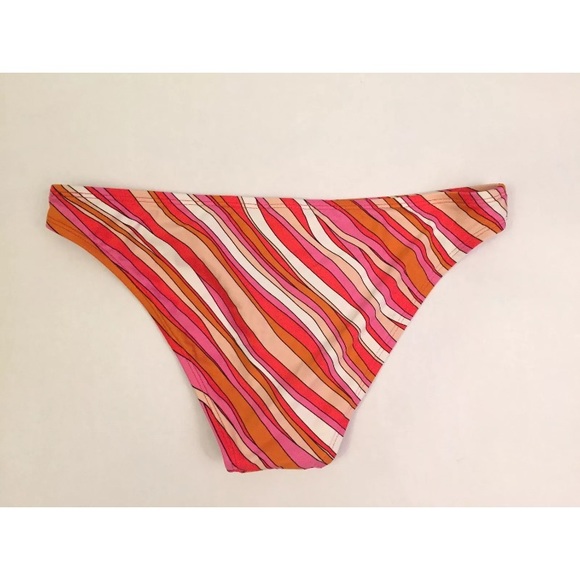 Bcbgmaxazria Swim Nwt Bcbg Maxazria Redorgpinkwht Bikini Bottom L